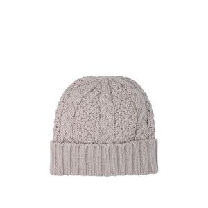 RAKKI Cable Knit Beanie Women WHITE Caps & Hats